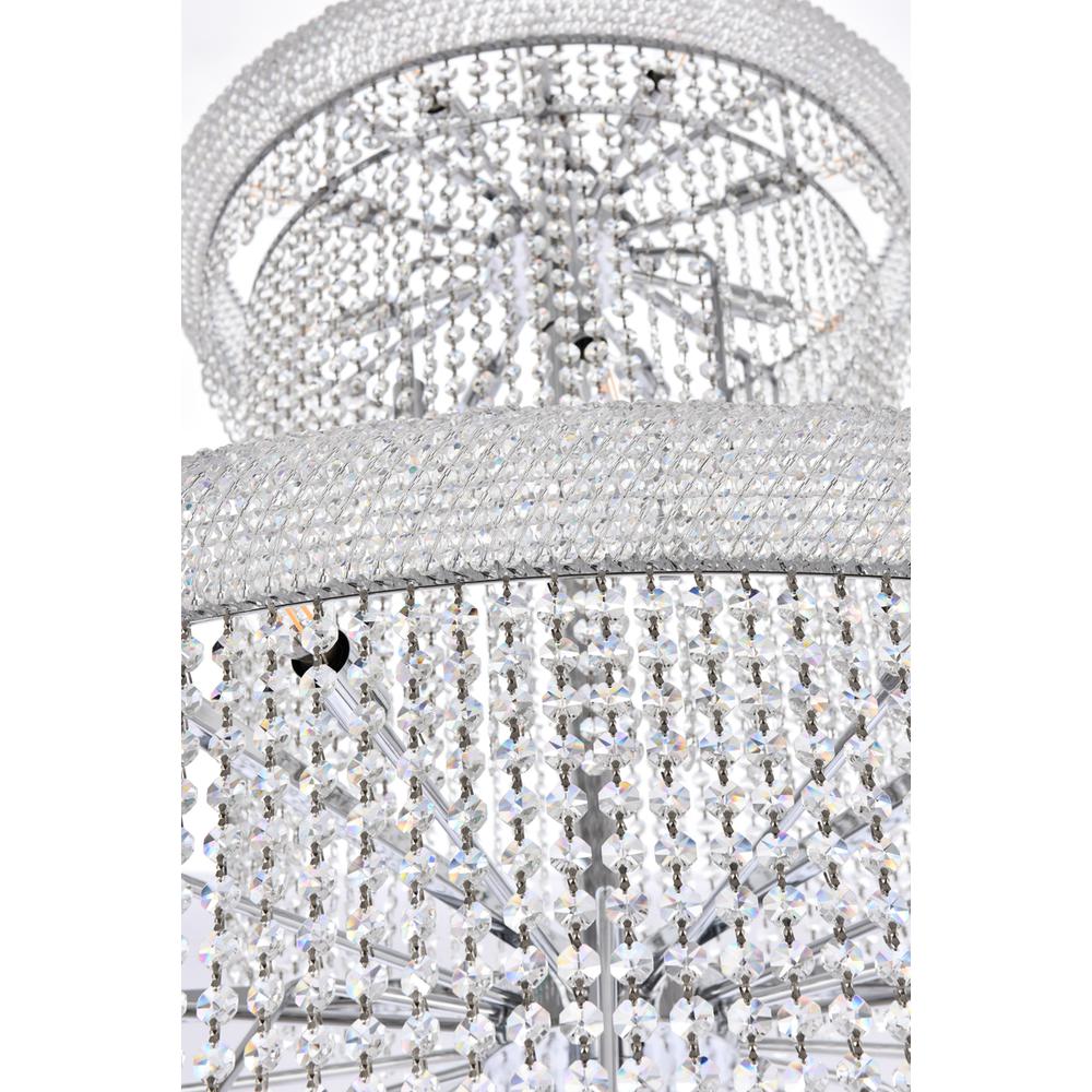 Spiral 41 light Chrome Chandelier Clear Royal Cut Crystal. Picture 4