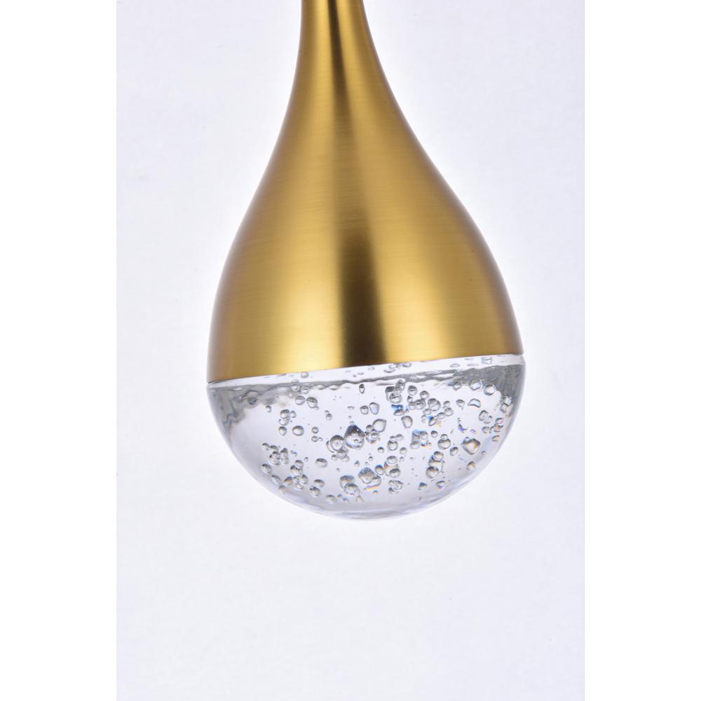 Amherst 36 inch LED chandelier in satin gold. Picture 5