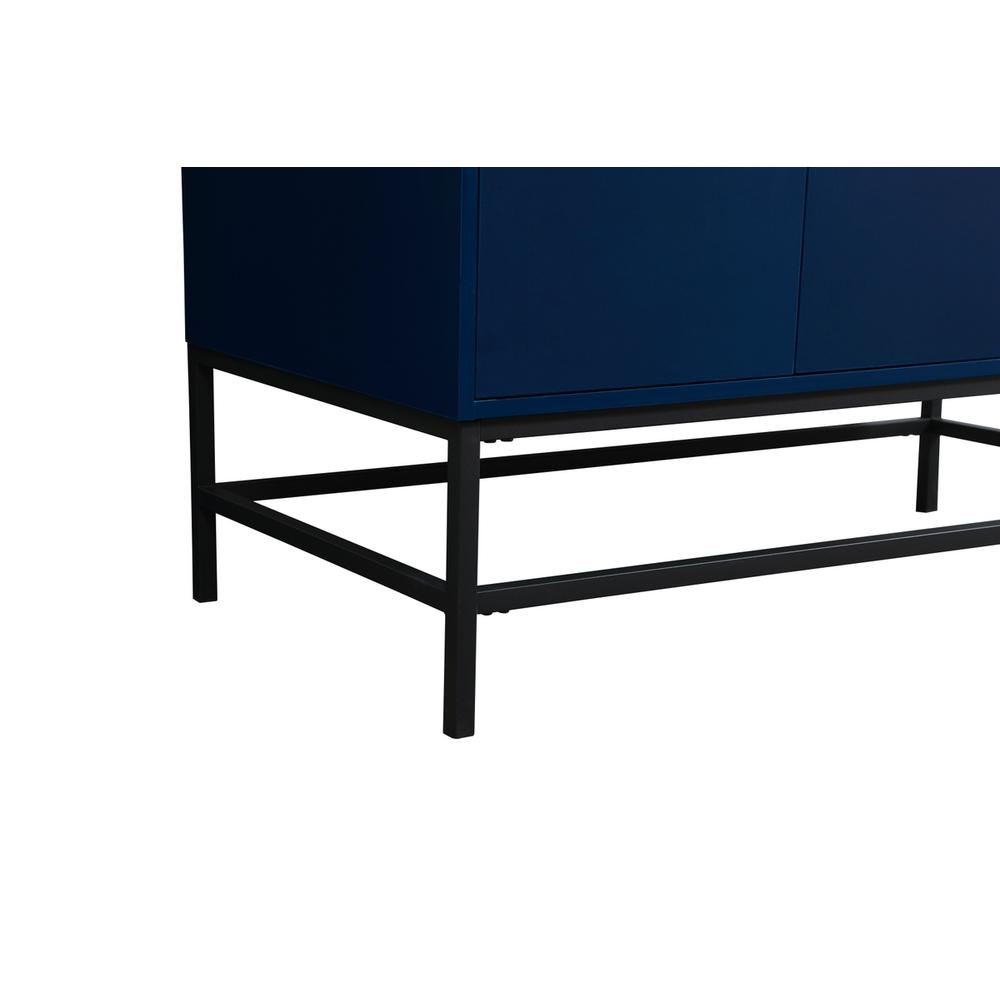42 inch Single bathroom vanity in blue. Picture 13