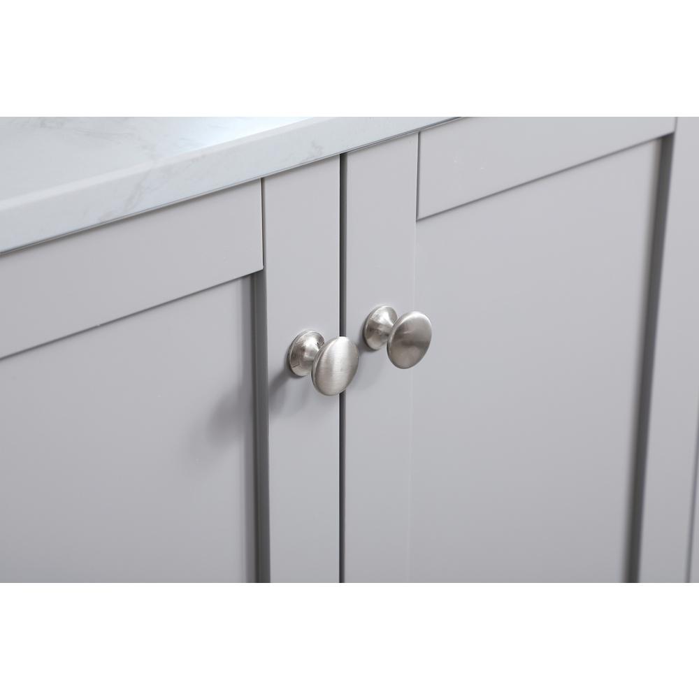 36 inch Single Bathroom Vanity in Grey with Backsplash. Picture 5