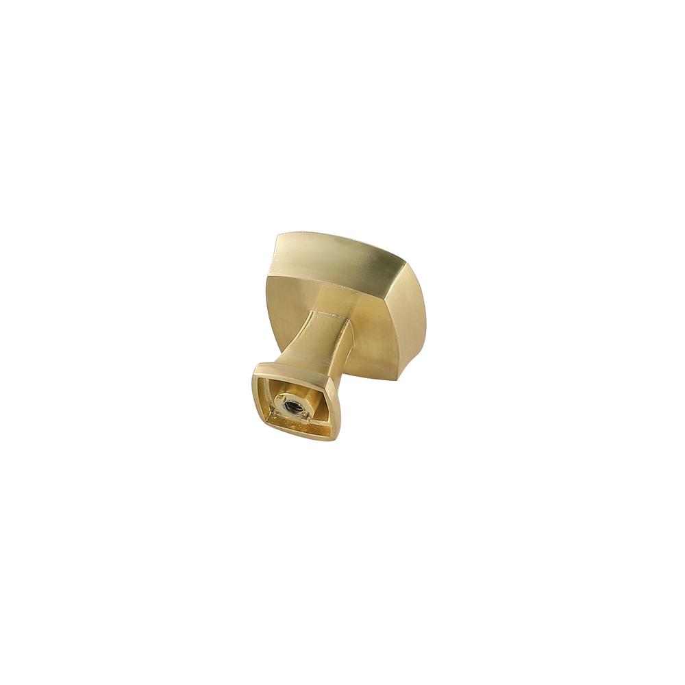 Irvin 1.3" Brushed Gold Square Knob Multipack (Set of 10). Picture 4