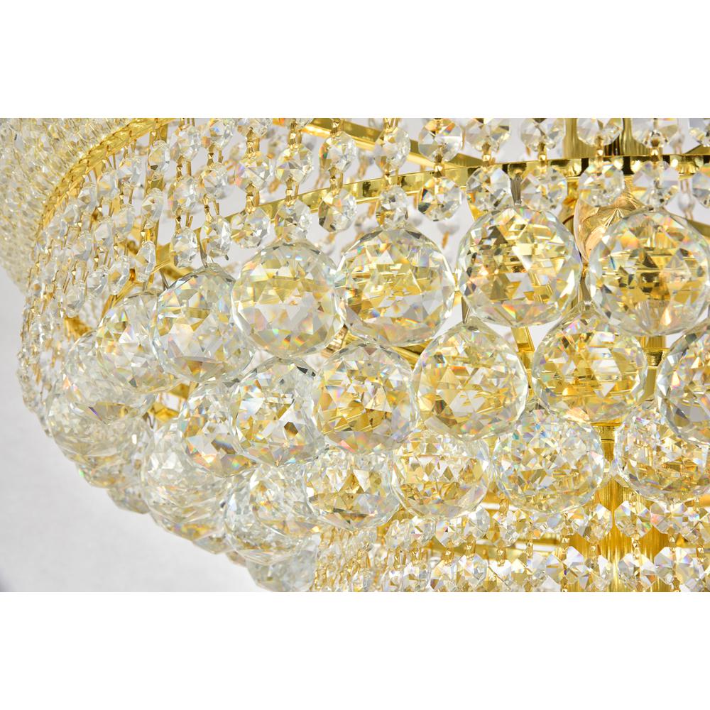 Primo 32 light Gold Chandelier Clear Royal Cut Crystal. Picture 2
