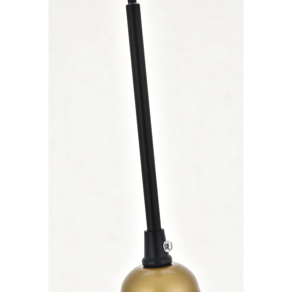 Histoire 3 Light Brass And Black Pendant. Picture 9