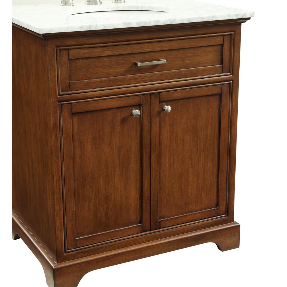 30 In. Single Bathroom Vanity Set In Teak. Picture 5