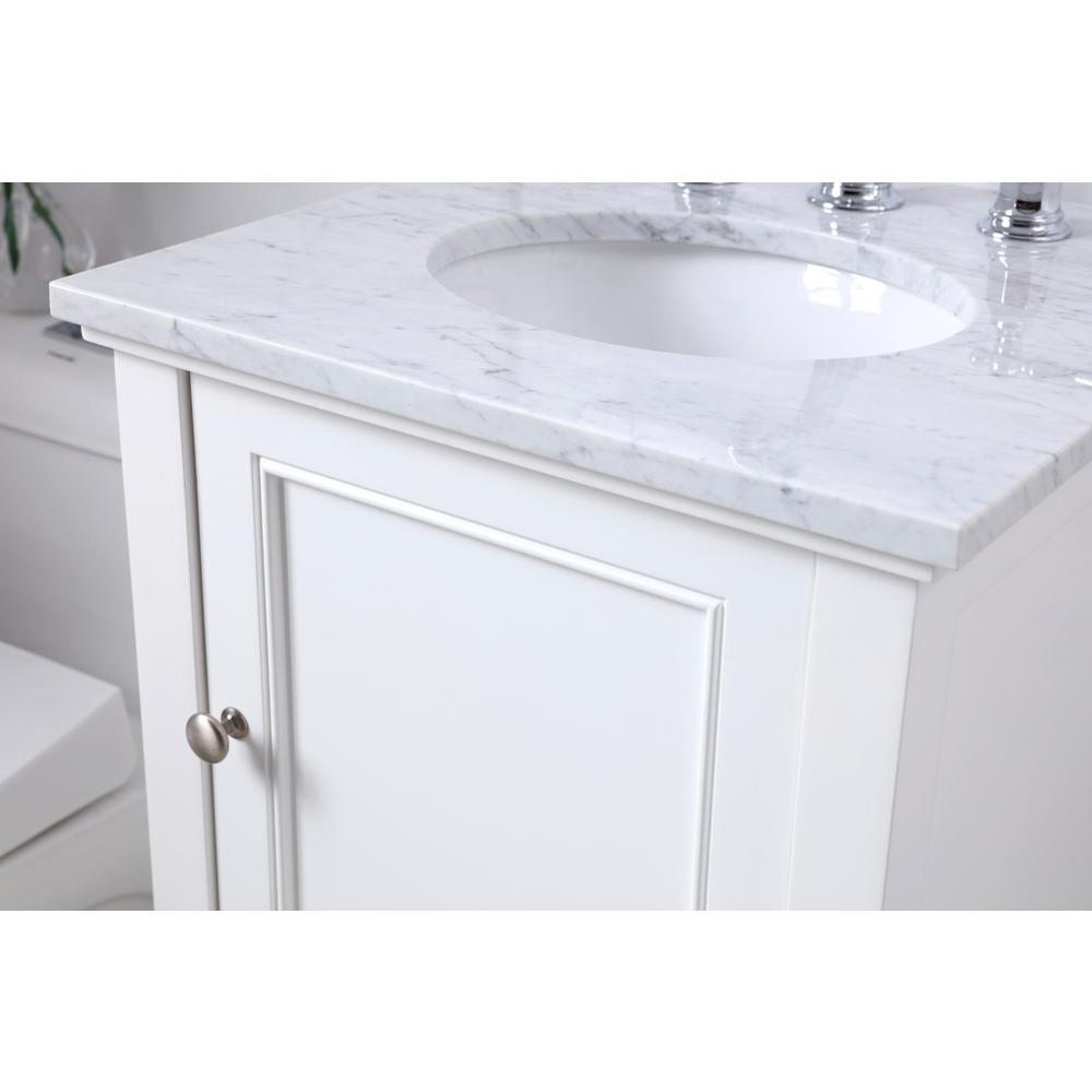 19 in. Single bathroom vanity set in White. Picture 4