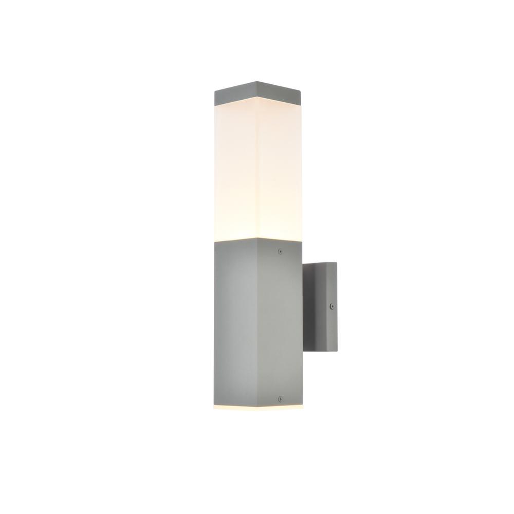 Raine Integrated LED wall sconce  in silver. Picture 6