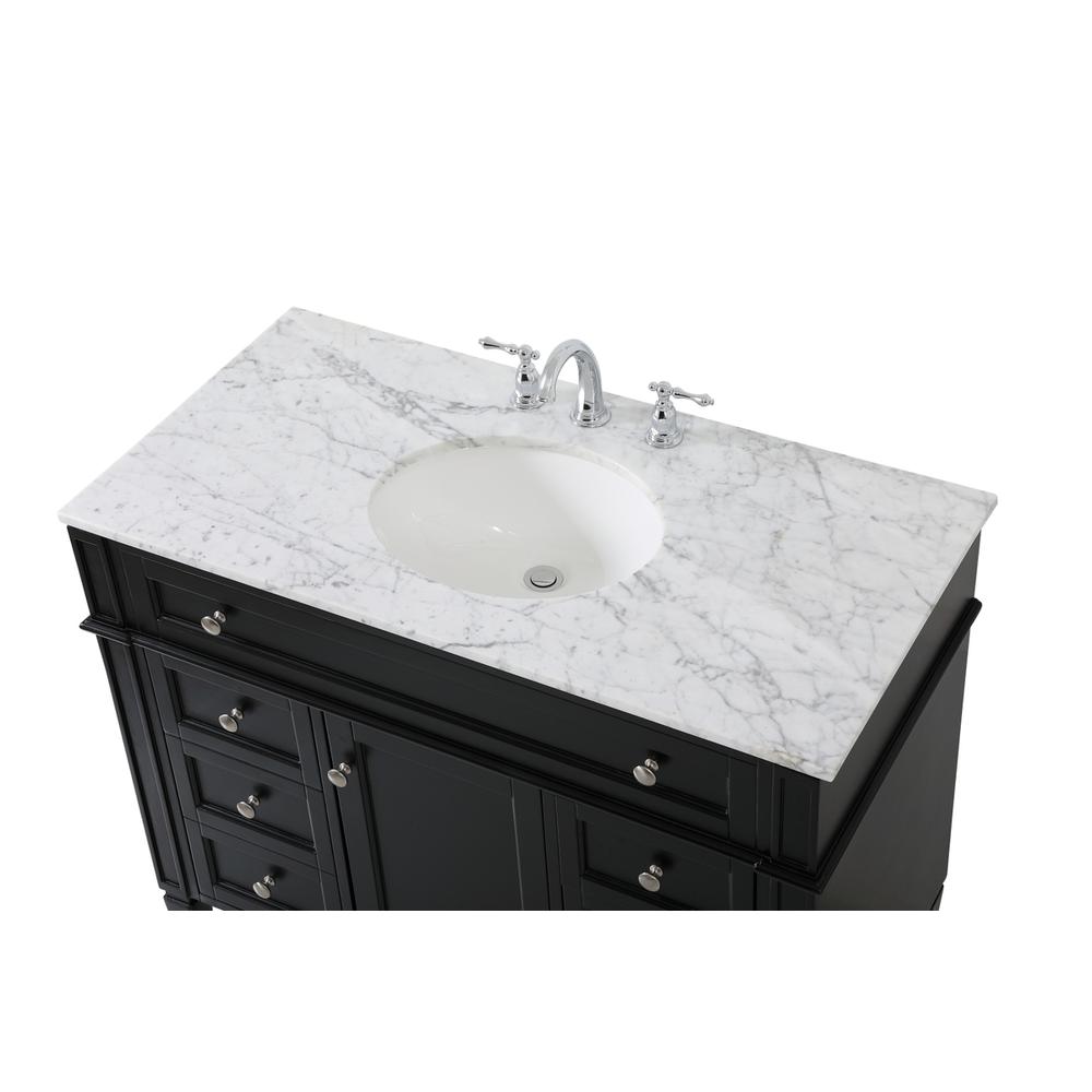 42 inch Single bathroom vanity in black. Picture 10