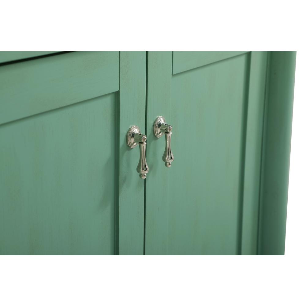 30 inch Single Bathroom vanity in Vintage Mint. Picture 11