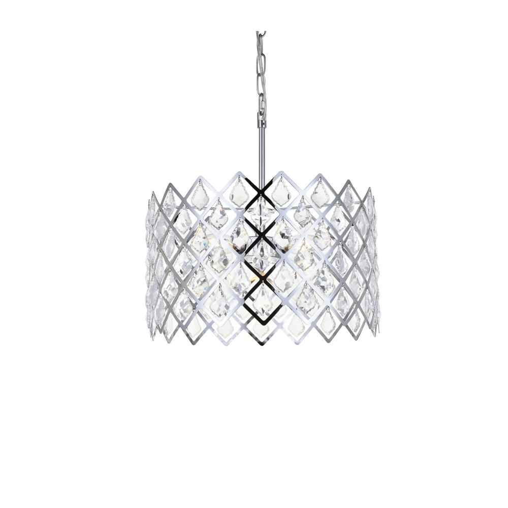 Lyla 16 inch pendant in chrome. Picture 2