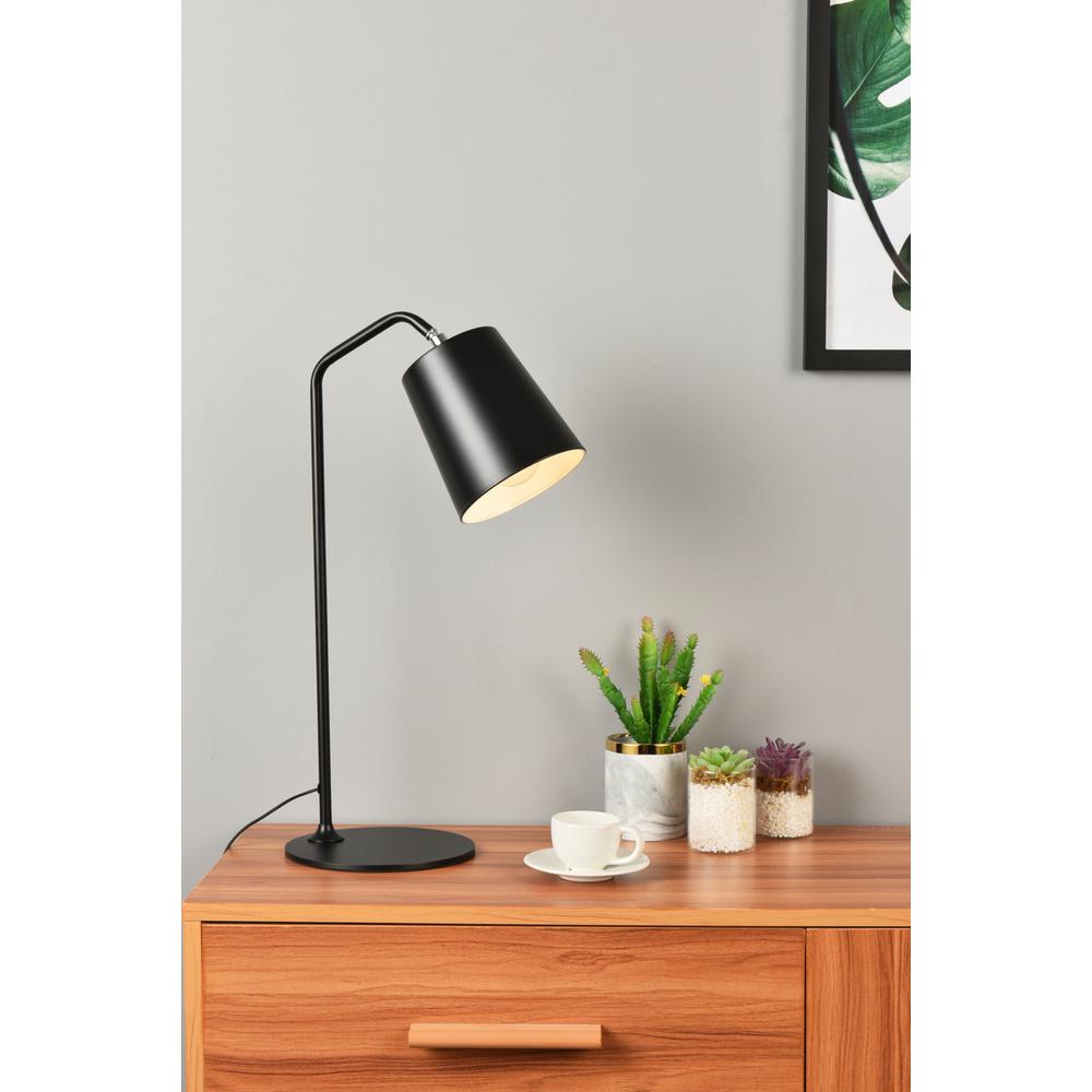 Leroy 1 light black table lamp. Picture 8