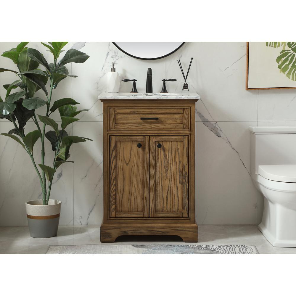 24 inch Single bathroom vanity in driftwood. Picture 14