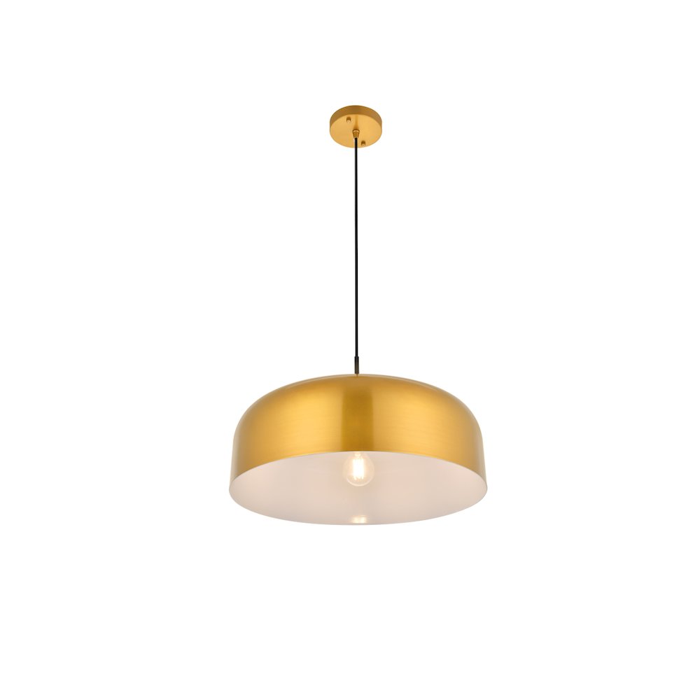 Etude 1 Light Satin Gold And Black Pendant. Picture 7