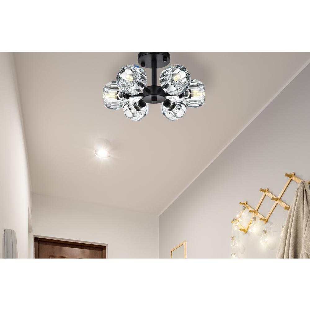 Eren 14 inch Flush Mount in Black. Picture 9