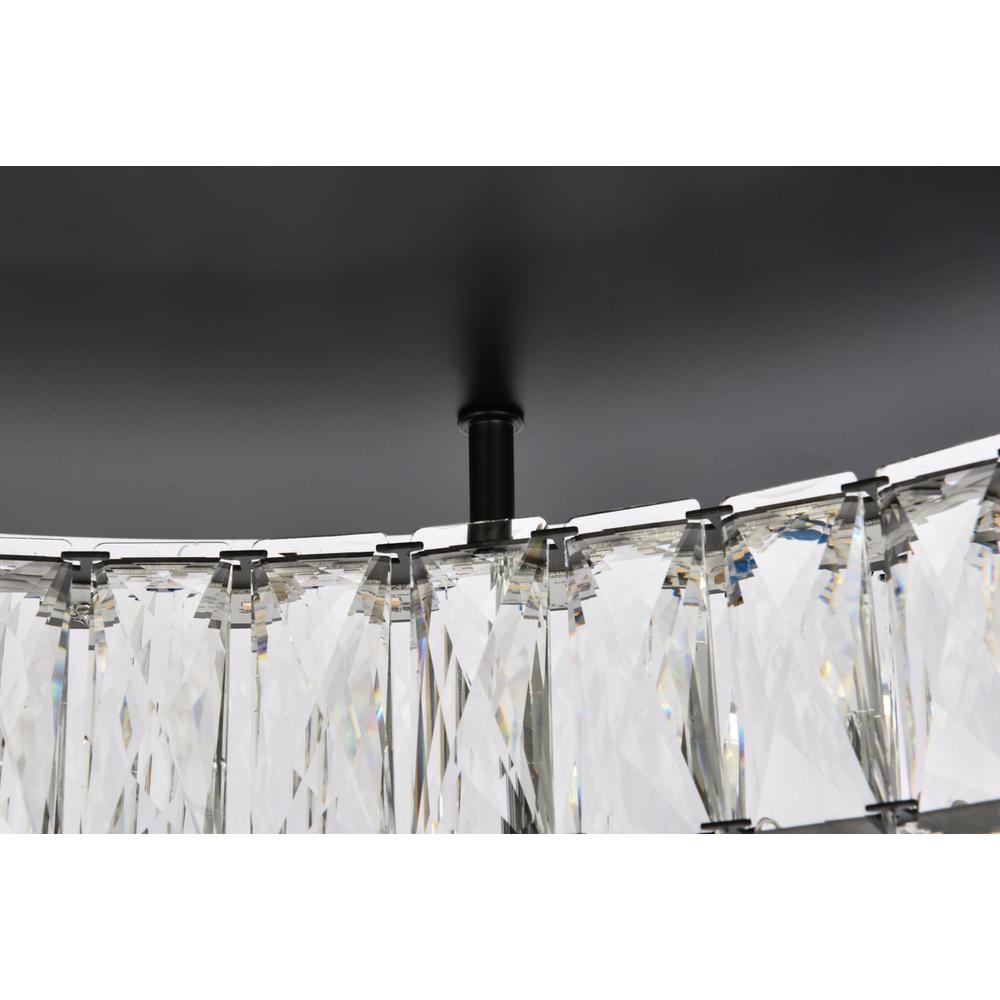 Monroe 26 inch LED Single flush mount in black. Picture 5