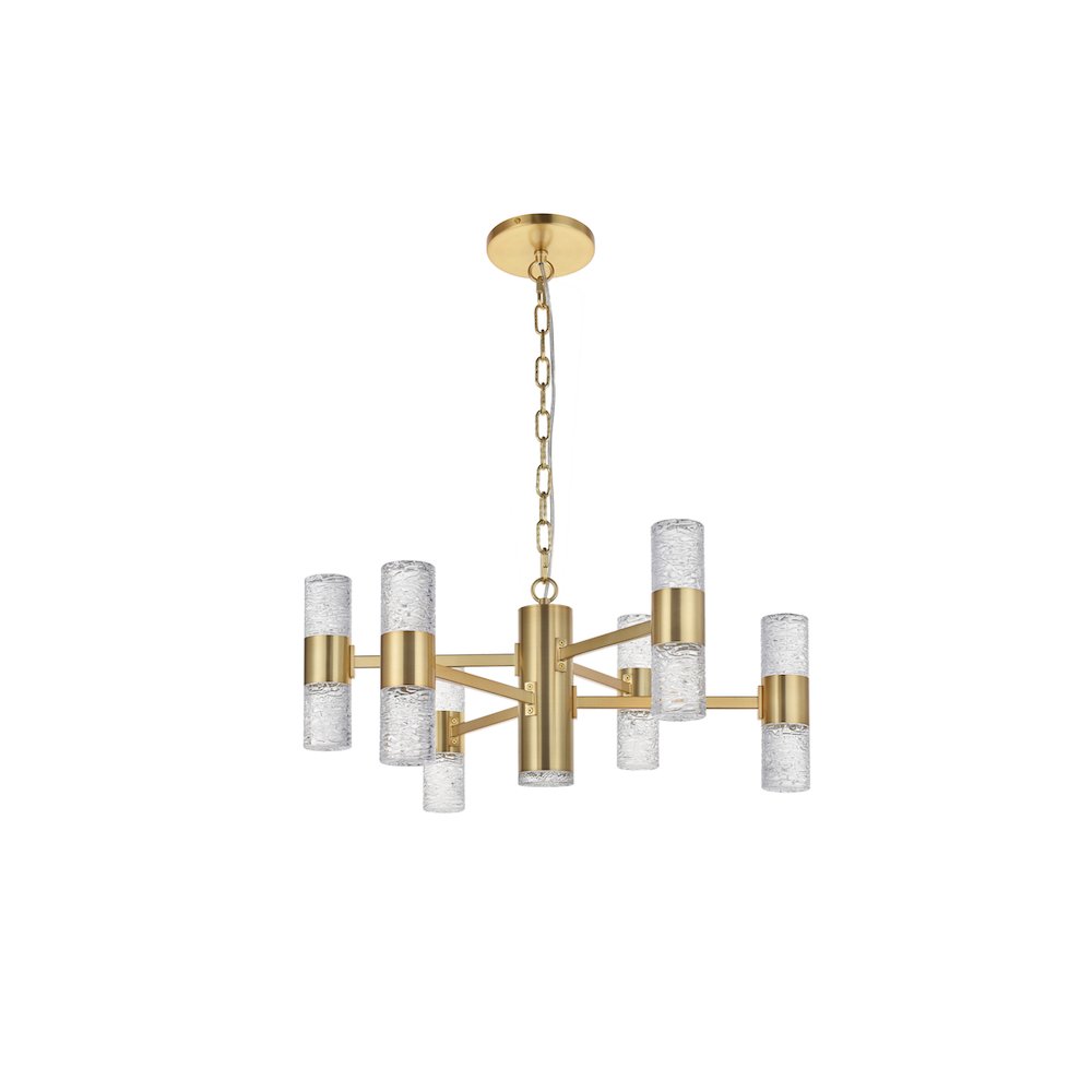 Vega 13 Light Gold Led Pendant. Picture 7