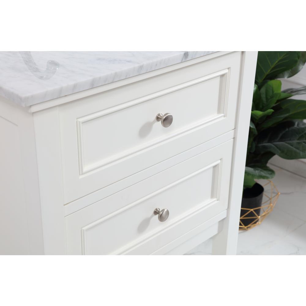 24 in. Single bathroom vanity set in White. Picture 4