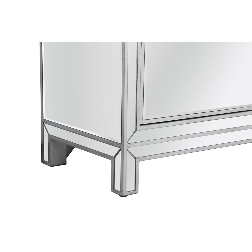 Reflexion 72 in. mirrored credenza in antique silver. Picture 8