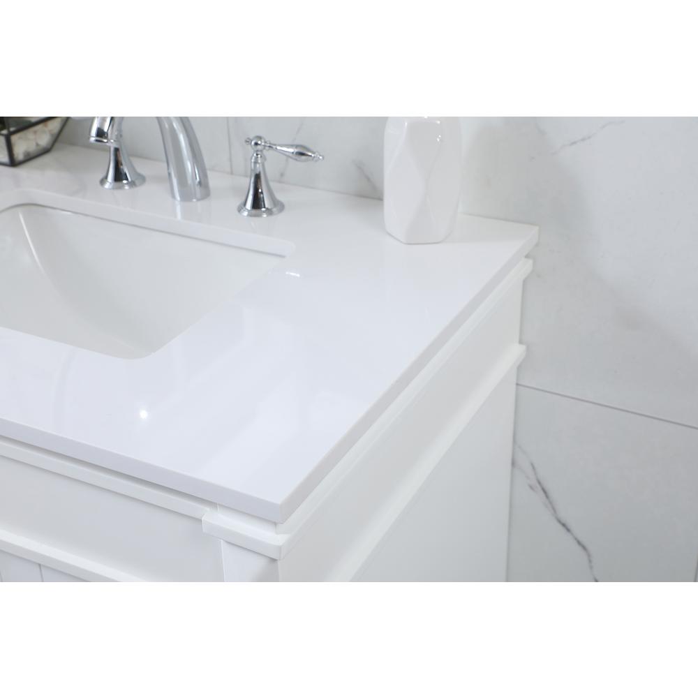 32 inch Single bathroom vanity in white. Picture 5