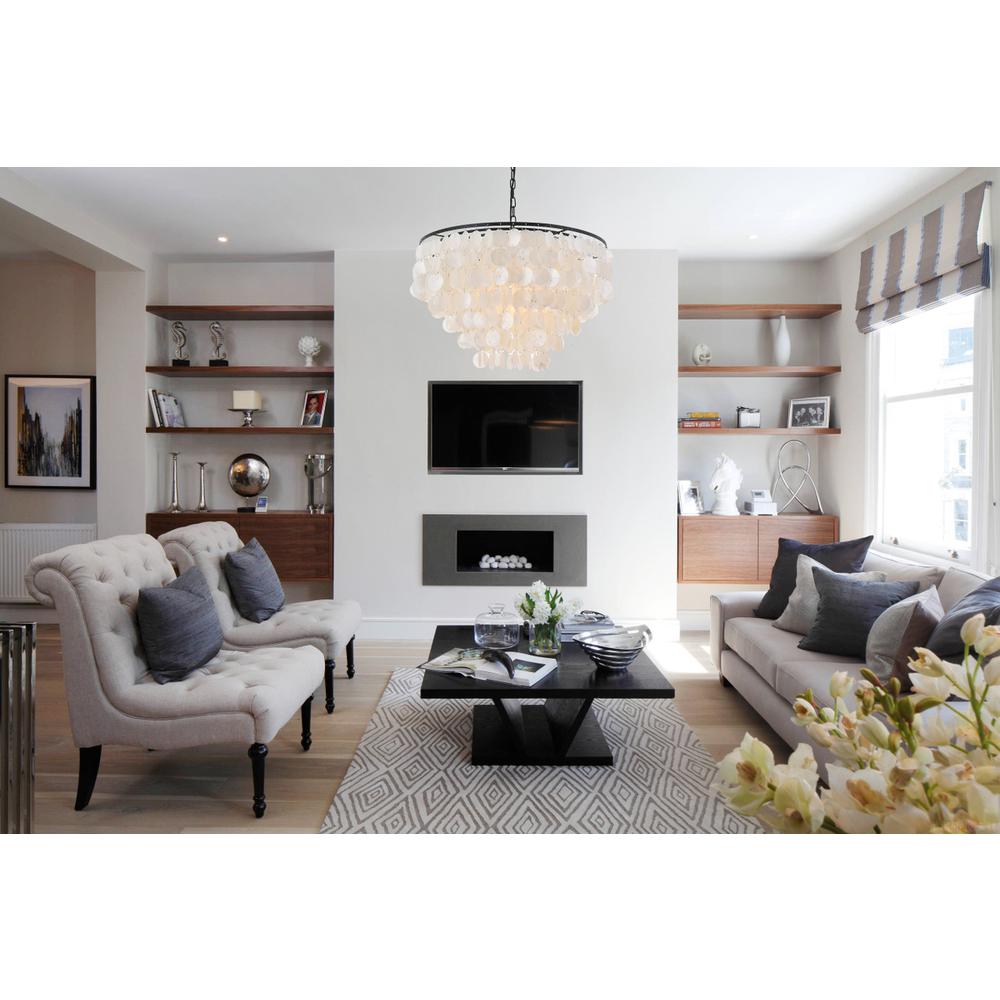 Selene 6 light Black Pendant. Picture 12