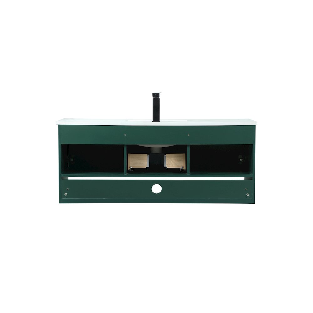48 Inch Single Bathroom Vanity In Green. Picture 16