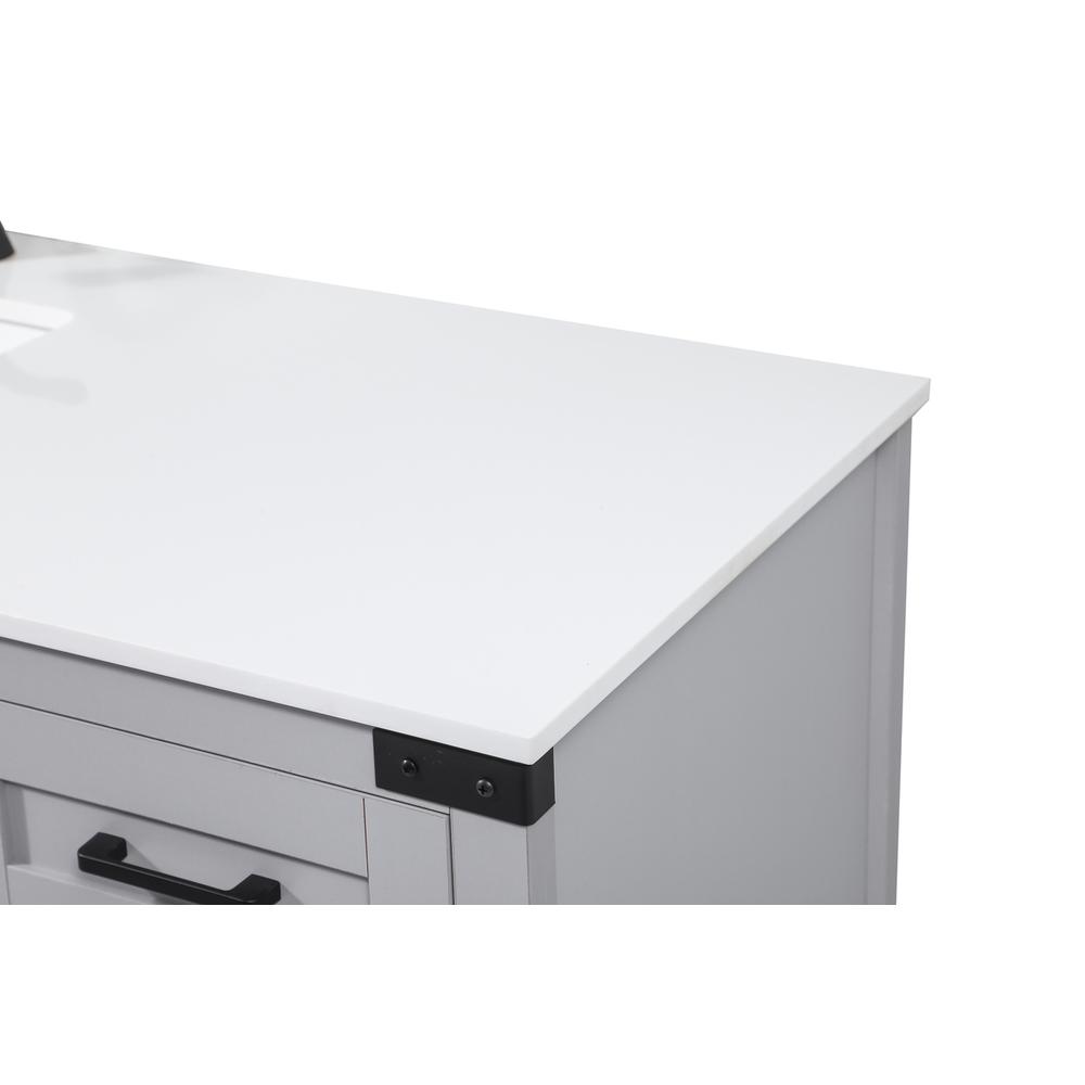 42 inch Single bathroom vanity in grey. Picture 11