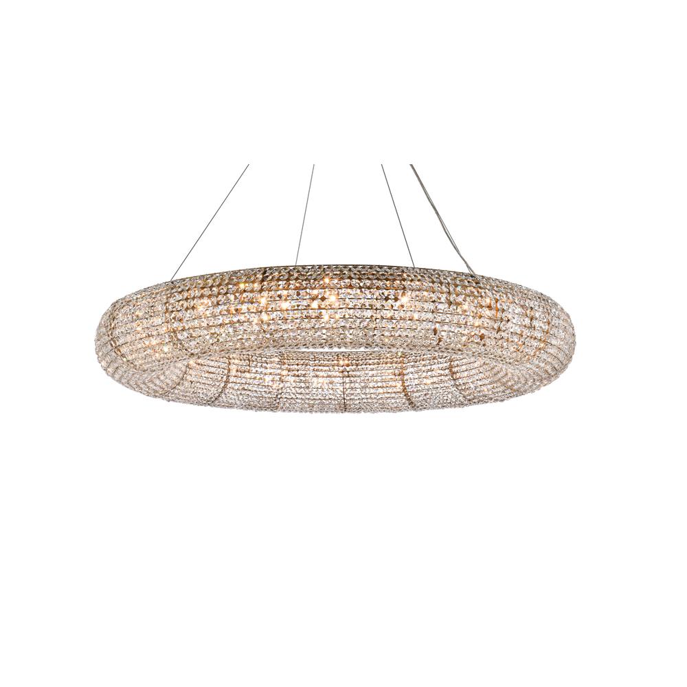 Paris 20 light Brass Chandelier Clear Royal Cut Crystal. Picture 2