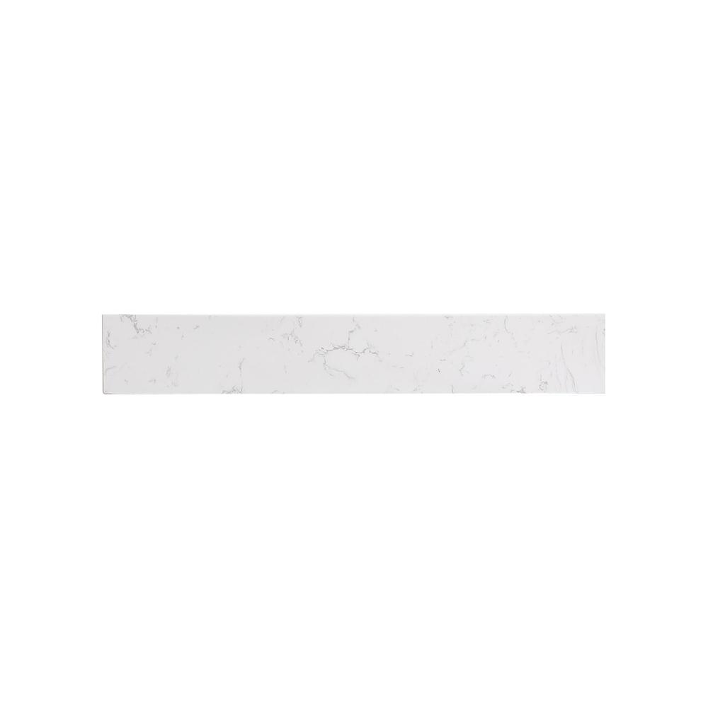 24 inch backsplash in calacatta white. Picture 1