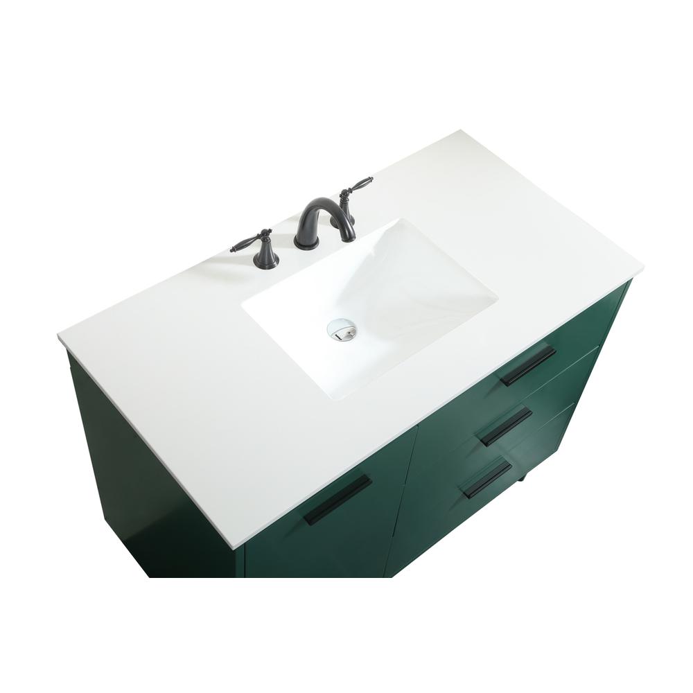 42 inch bathroom vanity in Green. Picture 10