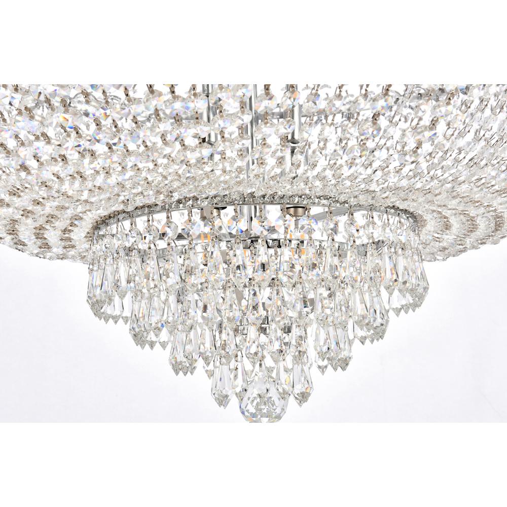 Century 17 light Chrome Chandelier Clear Royal Cut Crystal. Picture 3