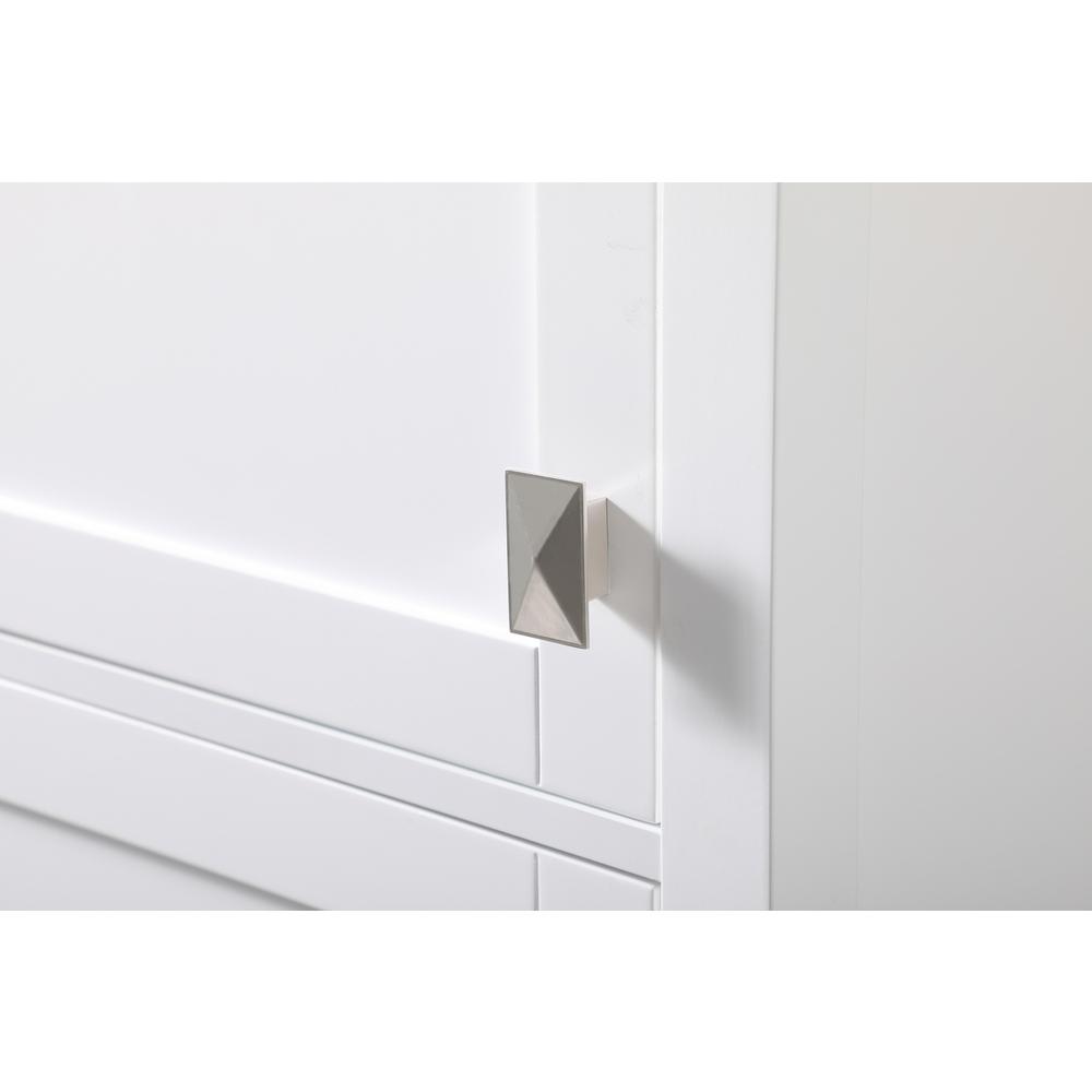 20 Inch Wide Bathroom Linen Storage Freestanding Cabinet In White. Picture 5