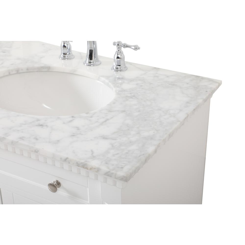 72 inch double bathroom vanity in White. Picture 11