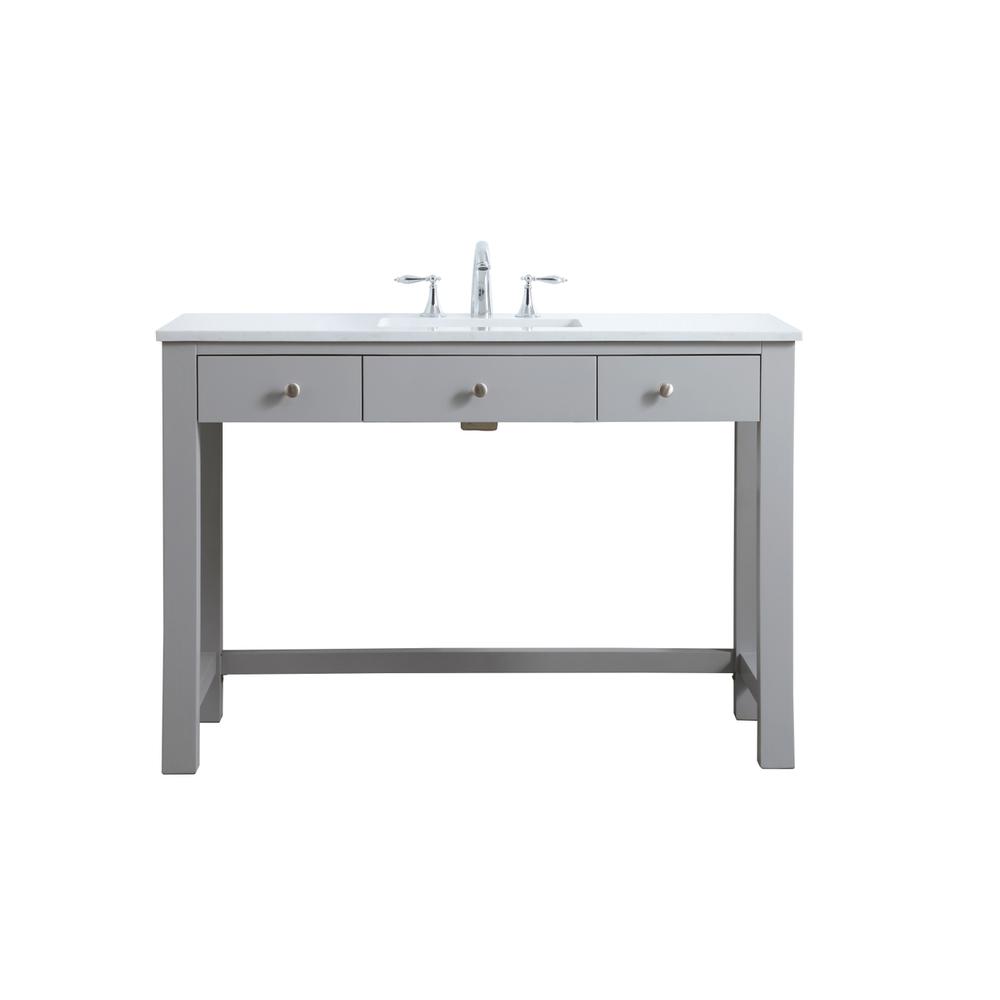 48 Inch ADA Compliant Bathroom Vanity In Grey. Picture 1