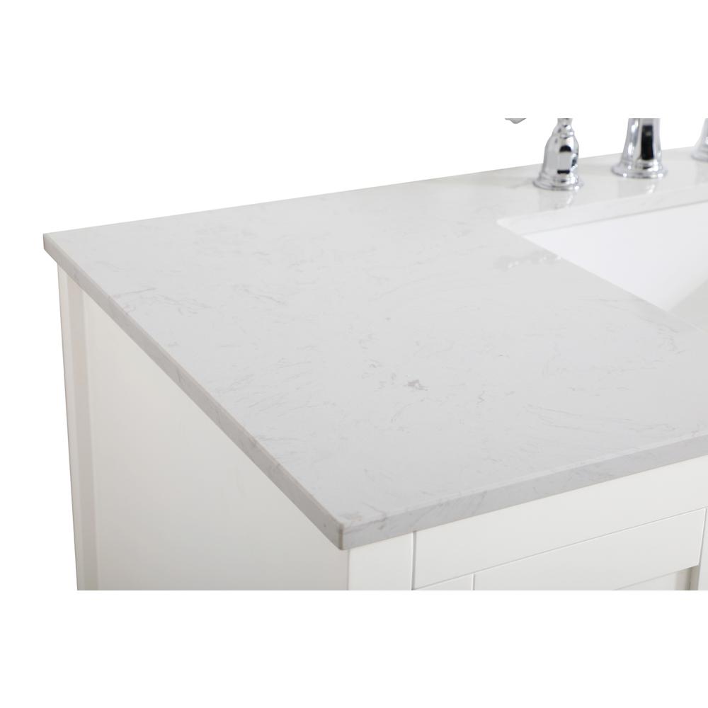 48 inch Single Bathroom Vanity in White. Picture 11