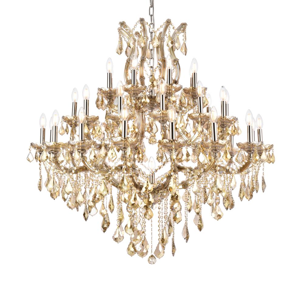 Maria Theresa 37 light Golden Teak Chandelier Golden Teak. Picture 2