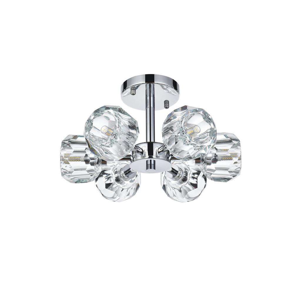 Eren 14 inch Flush Mount in Chrome. Picture 6