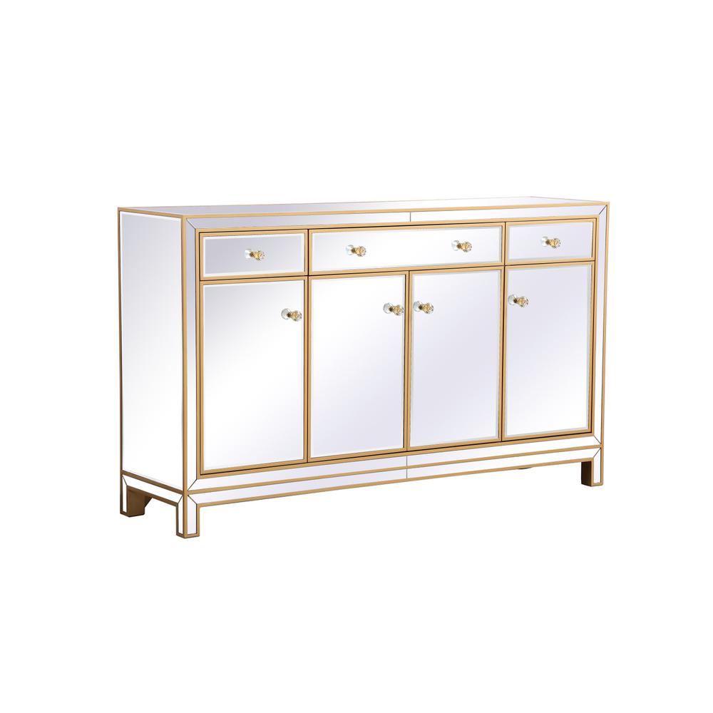 Reflexion 60 in. mirrored credenza in gold. Picture 4