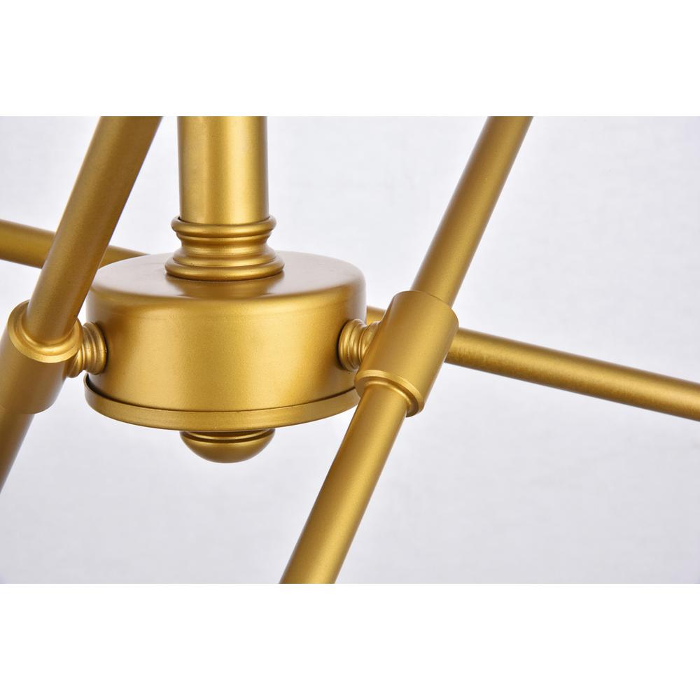 Axel 6 Lights Brass Pendant. Picture 4