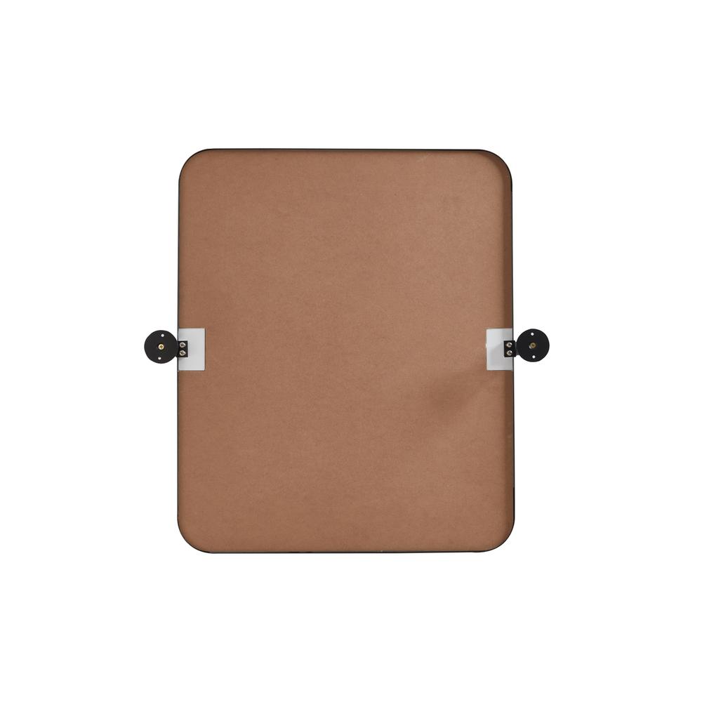 Soft Corner Pivot Mirror 20X24 Inch In Black. Picture 6