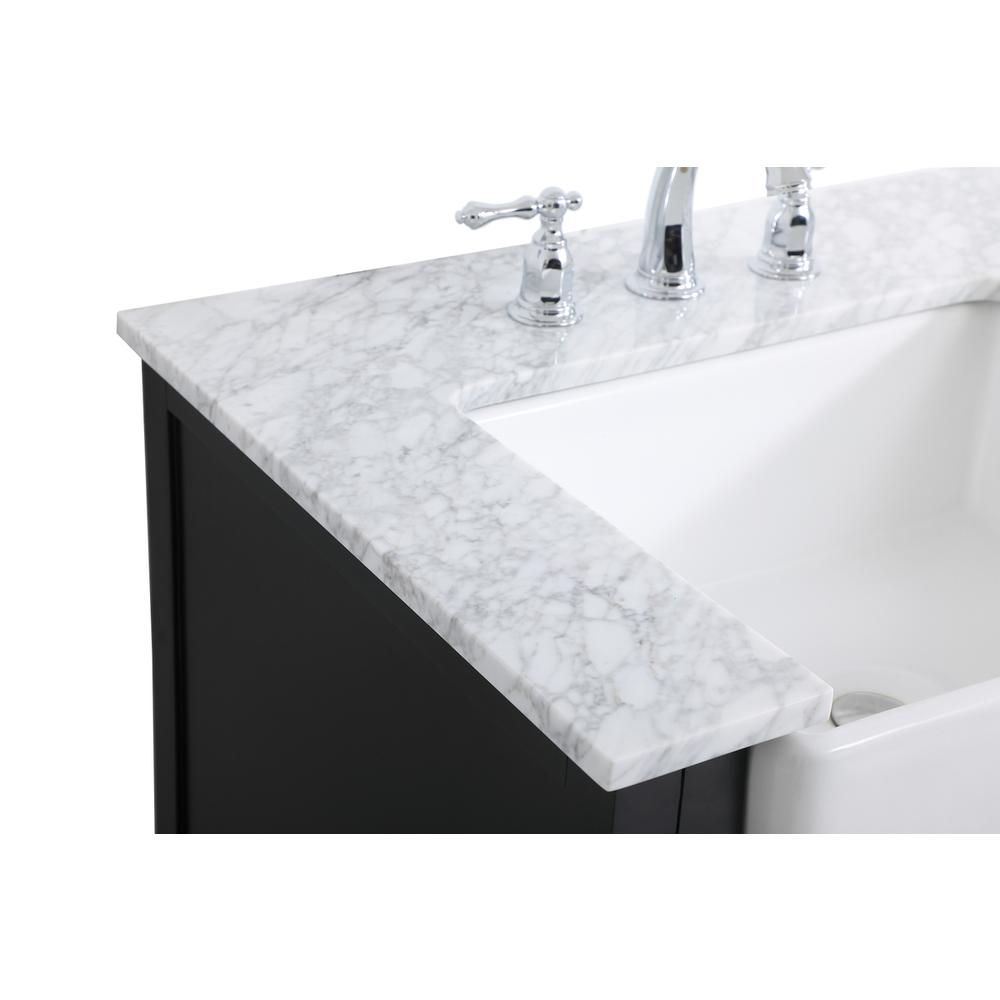 36 inch Single bathroom vanity in black. Picture 11