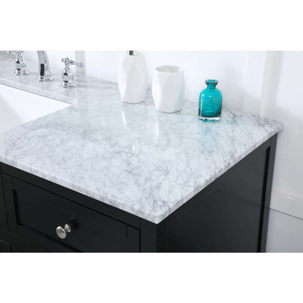 60 inch Single bathroom vanity in black. Picture 5