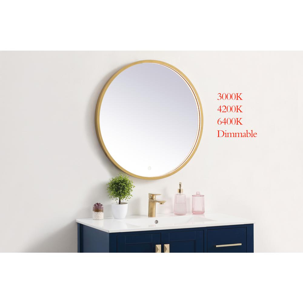 Pier 28 inch LED mirror with adjustable color temperature. Picture 2