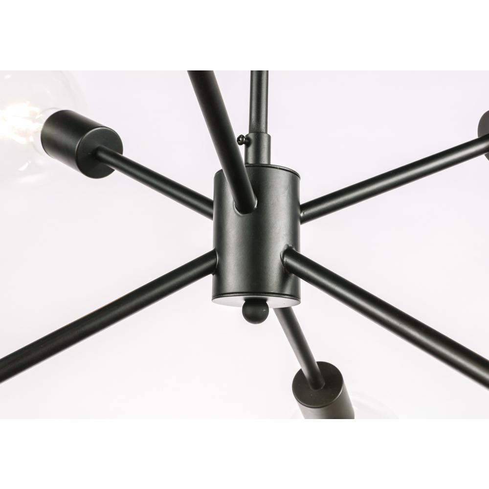 Nolan  6 light Black pendant. Picture 9
