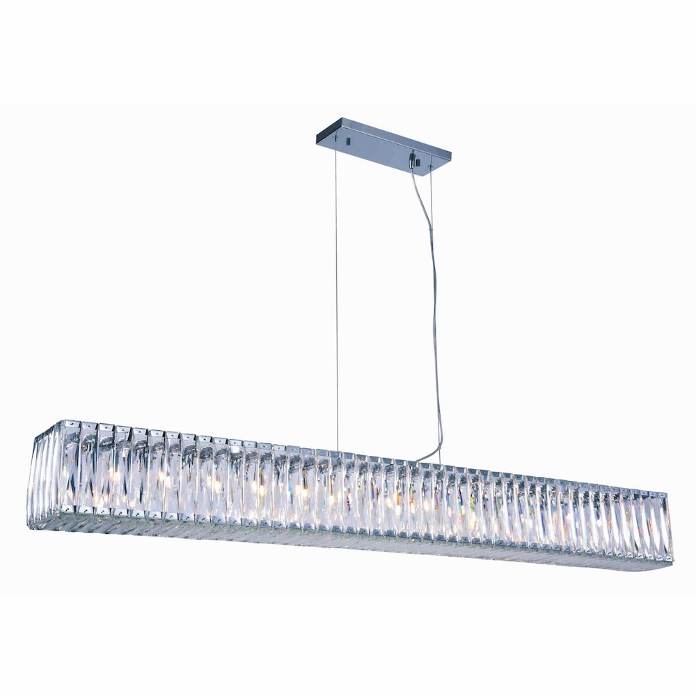 Cuvette 14 Light Chrome Chandelier Clear Royal Cut Crystal. Picture 1