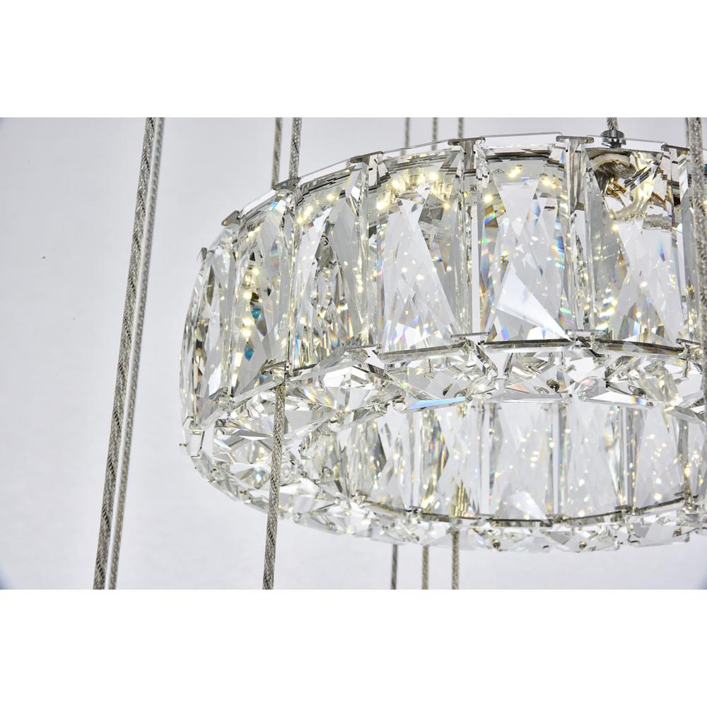Monroe Integrated LED chip light Chrome Chandelier Clear Royal Cut Crystal. Picture 6