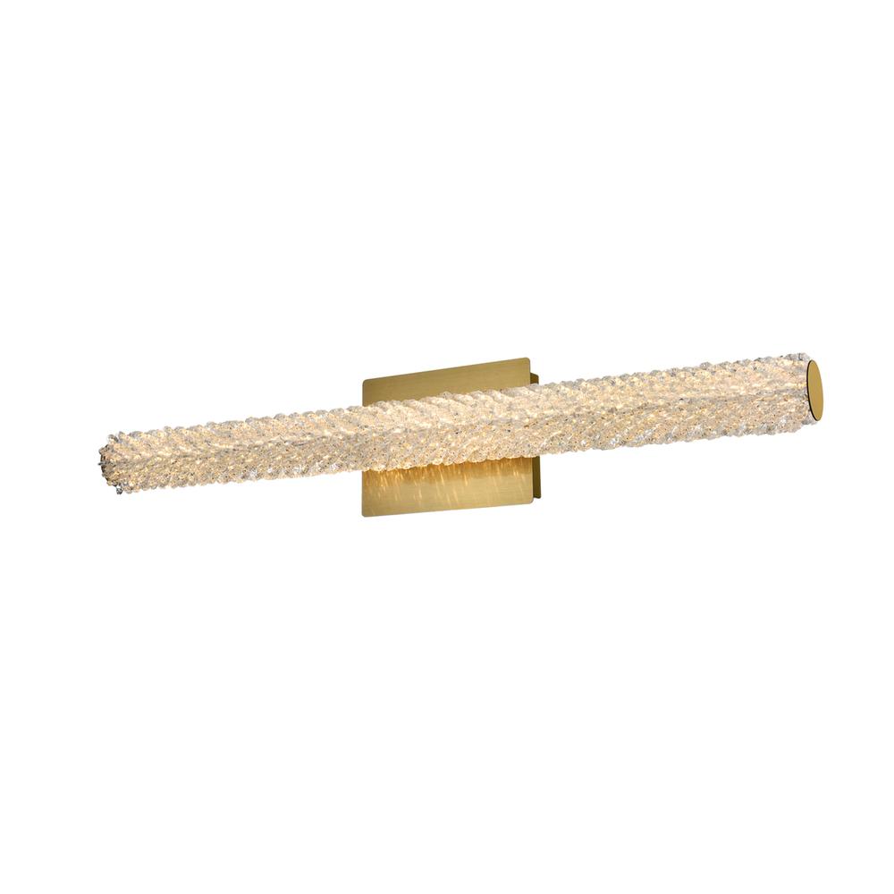 Bowen 30 inch Adjustable LED Wall Sconce in Satin Gold. Picture 2