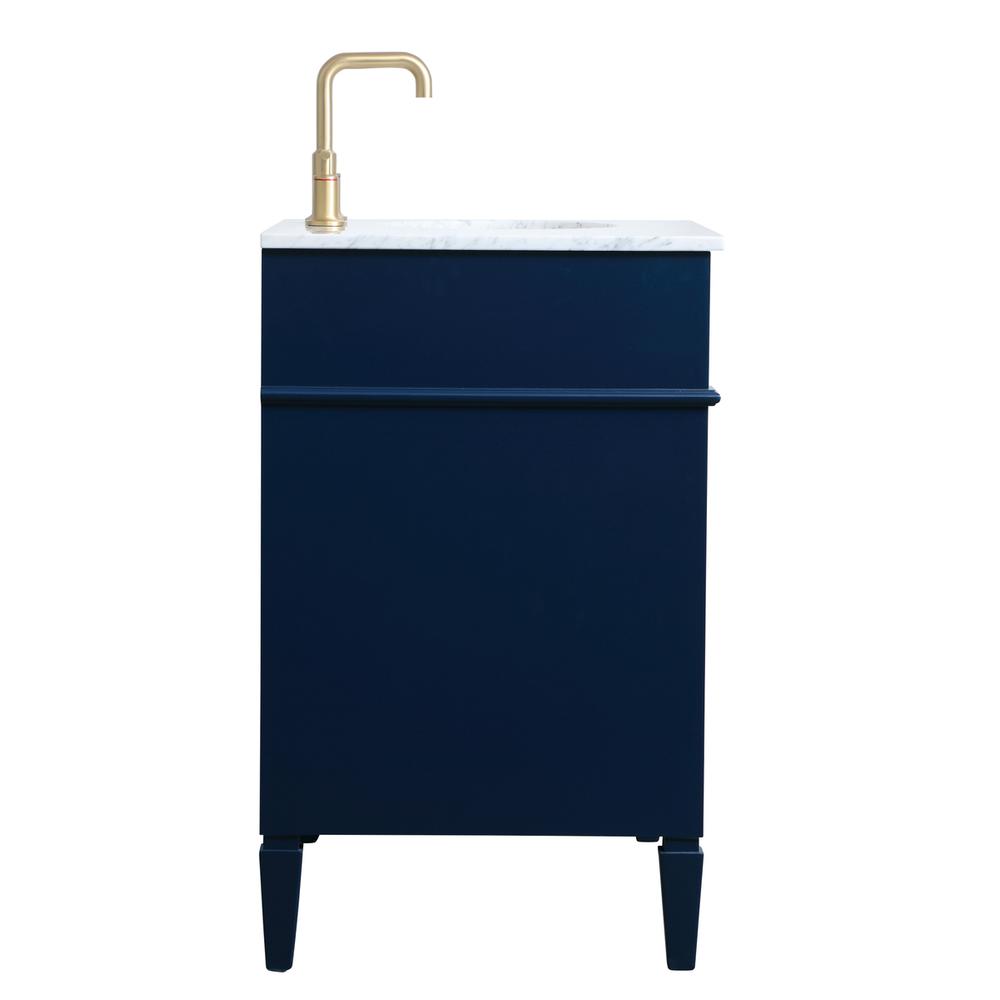 36 inch Single bathroom vanity in blue. Picture 13