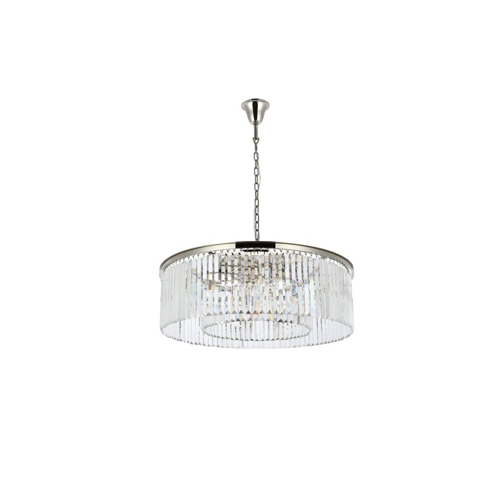 Sydney 10 light polished nickel Chandelier Clear Royal Cut Crystal. Picture 6