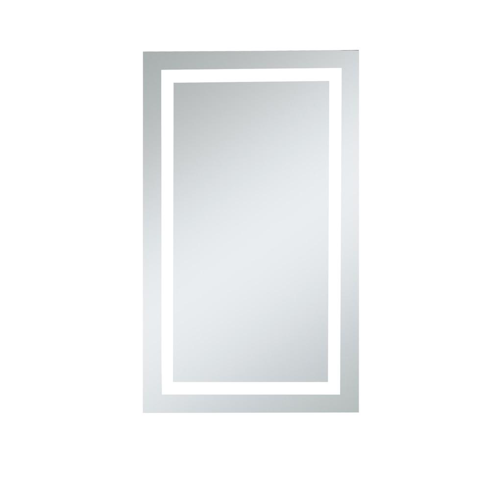 LED Hardwired Mirror Rectangle W24H40 Dimmable 5000K. Picture 1