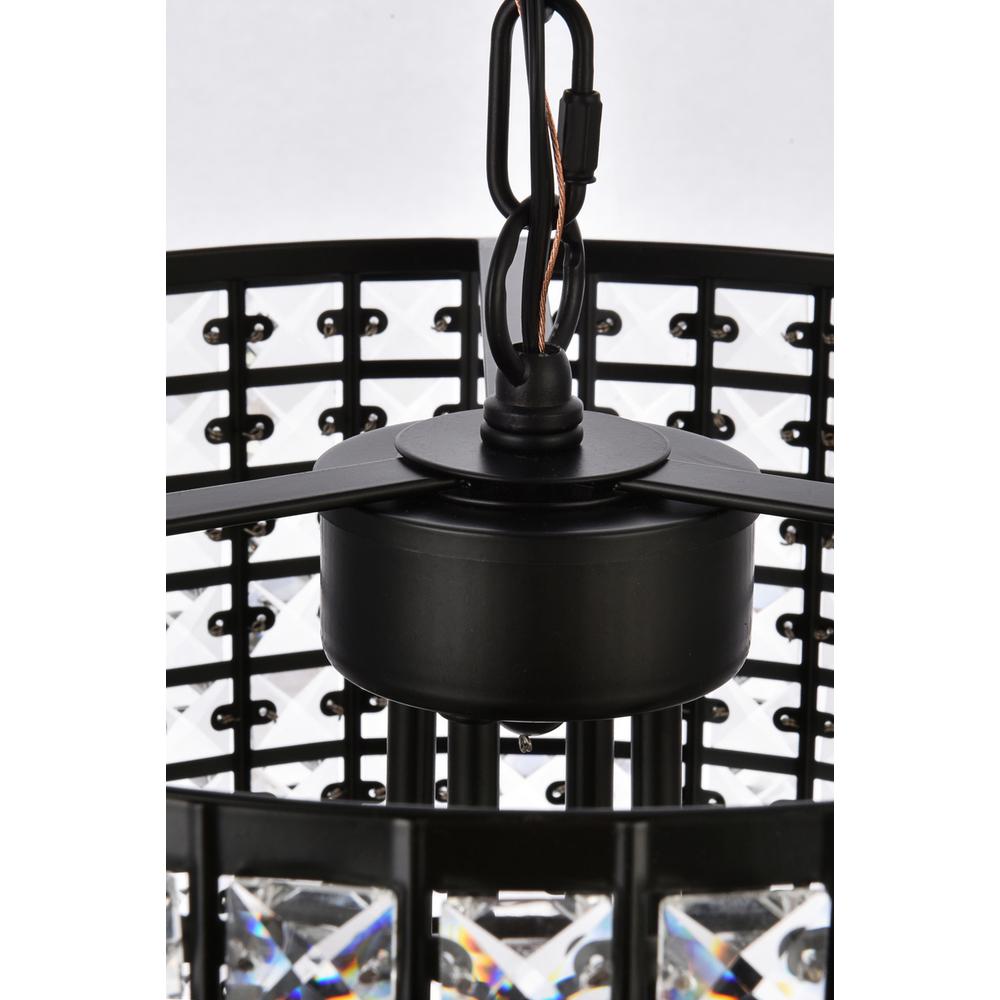 Elise 17 inch pendant in black. Picture 6