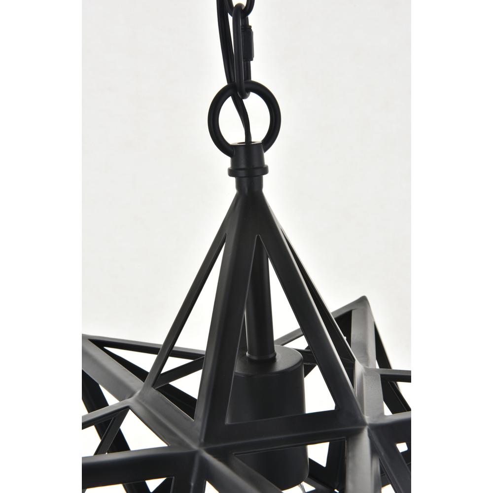 Nocturne 1 light black Pendant. Picture 8